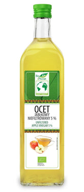 Äppelcidervinäger ofiltrerad EKO 5% 1000 ml - BIO PLANET